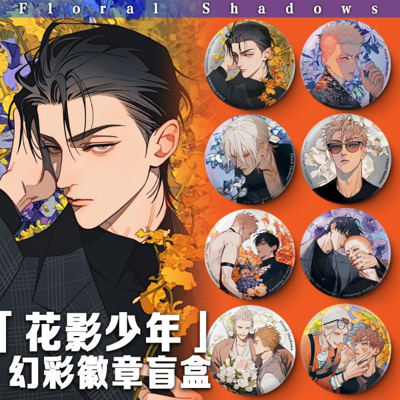 19 Days | Old Xian Blind Box Double Flash Badge, Shikishi Hua Ying Shao Nian Series - Heartbeat Anime House