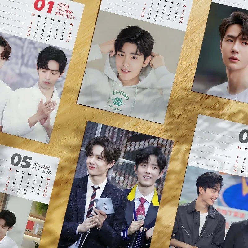 Bo Jun Yi Xiao Wang Yibo Xiao Zhan 2025 Calendar Merch Gift - Heartbeat Anime House - HAH