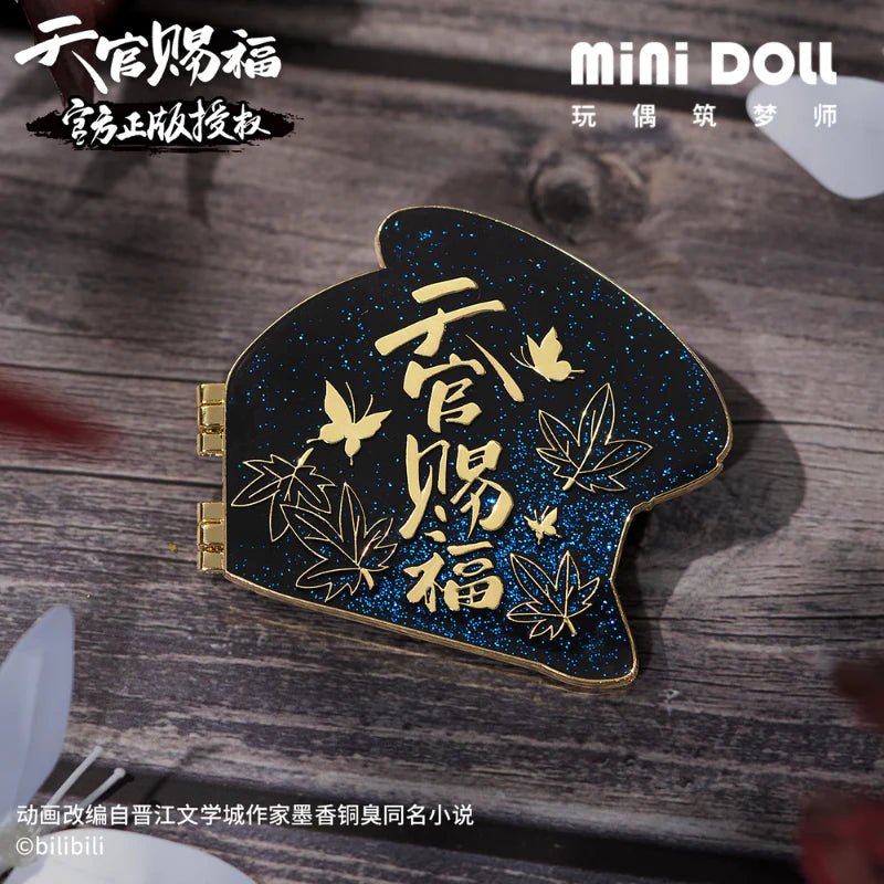 Minidoll Tgcf Anime Merch Xie Lian, Hua Cheng Flip Metal Badge Chui Jin Zhuan Yu Series - Heartbeat Anime House