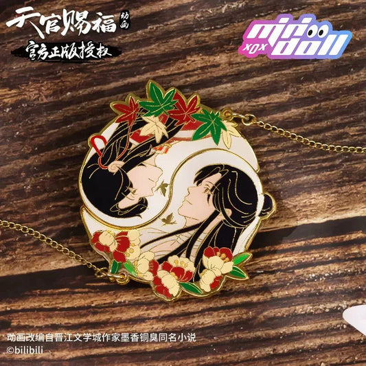 Minidoll Tgcf Anime Merch Xie Lian, San Lang Magatama Small Pendant Metal Badge - Heartbeat Anime House