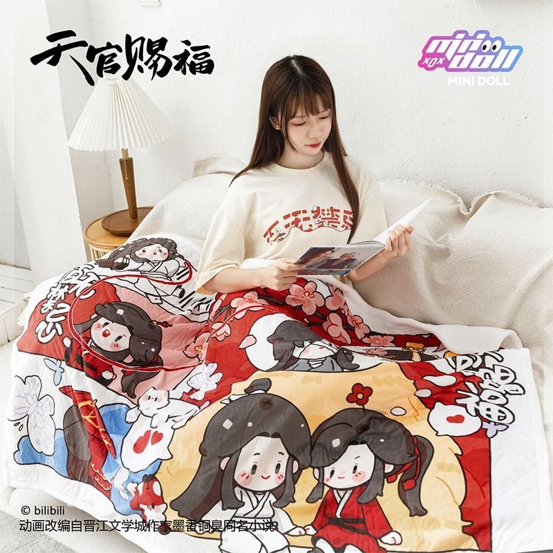 TGCF Official Anime Merch Chibi Plush Blanket - Heartbeat Anime House