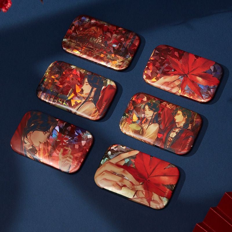 TGCF Official Manhua Merch Red Maple Forest Badge 6 Piece Set - Heartbeat Anime House